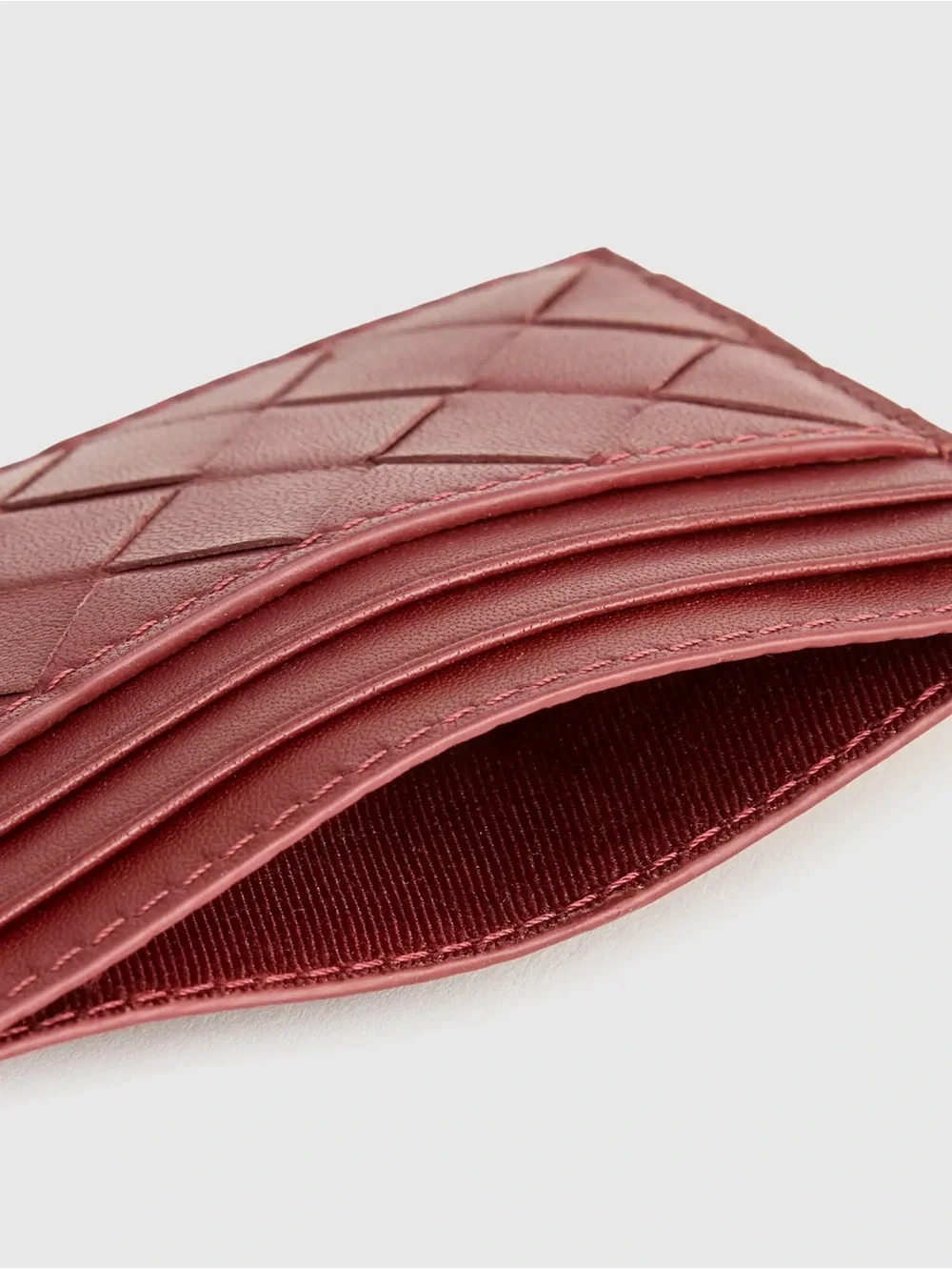 Quince Italian Handwoven Leather Small Card Case